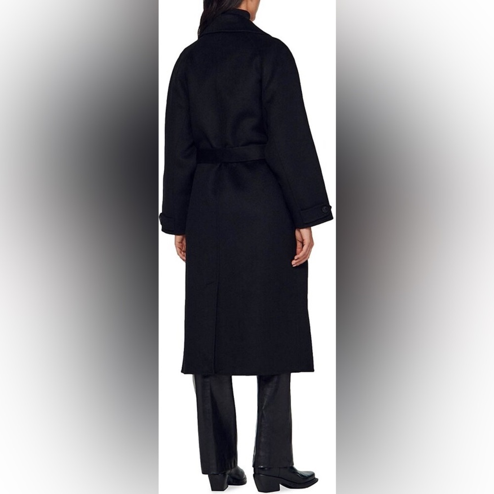 Daphny Grommet Accent Wool Blend Trench Coat - Picture 3 of 5